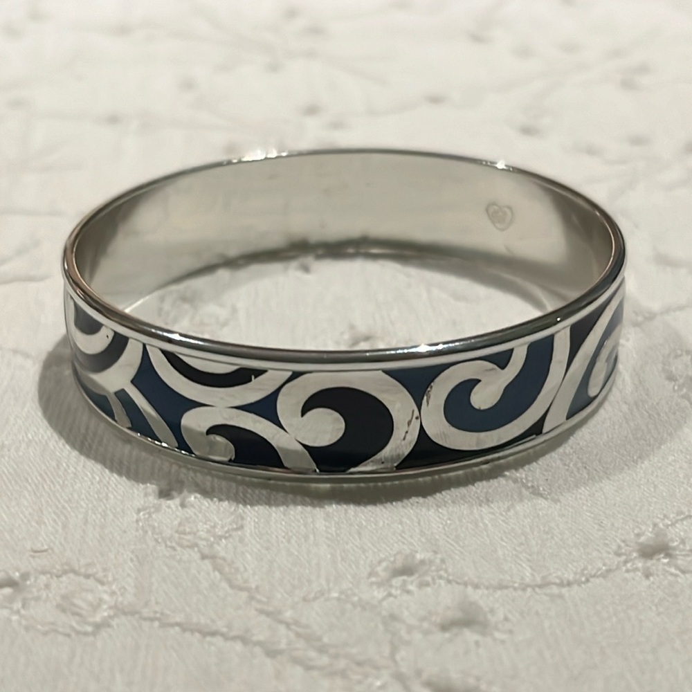 BRIGHTON RETIRED BLUE WAVE BANGLE BRACELET